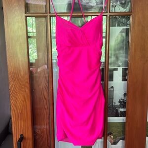 HOT PINK HOMECOMING DRESS!!!